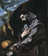 GRECO, El St Francis Praying Sweden oil painting artist